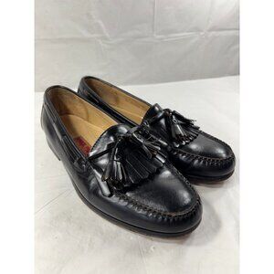 Cole Haan Men's Pinch Tassel Loafer Size 11.5 D Slip On Dress Shoe Black Leather